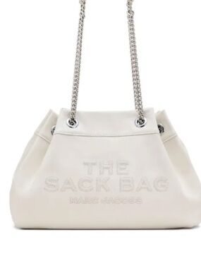 Marc Jacobs Cream Leather Chain-Handle Shoulder Bag